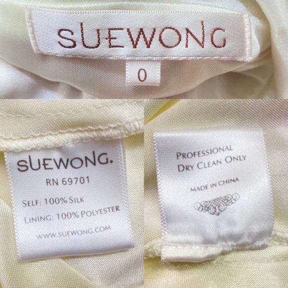 NWT Sue Wong Dress Floral Maxi Silk Women Size 0 - Picture 10 of 10